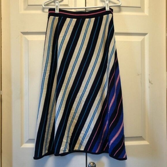 J. Crew Striped Merino Knit Sweater Skirt - Picture 3 of 4